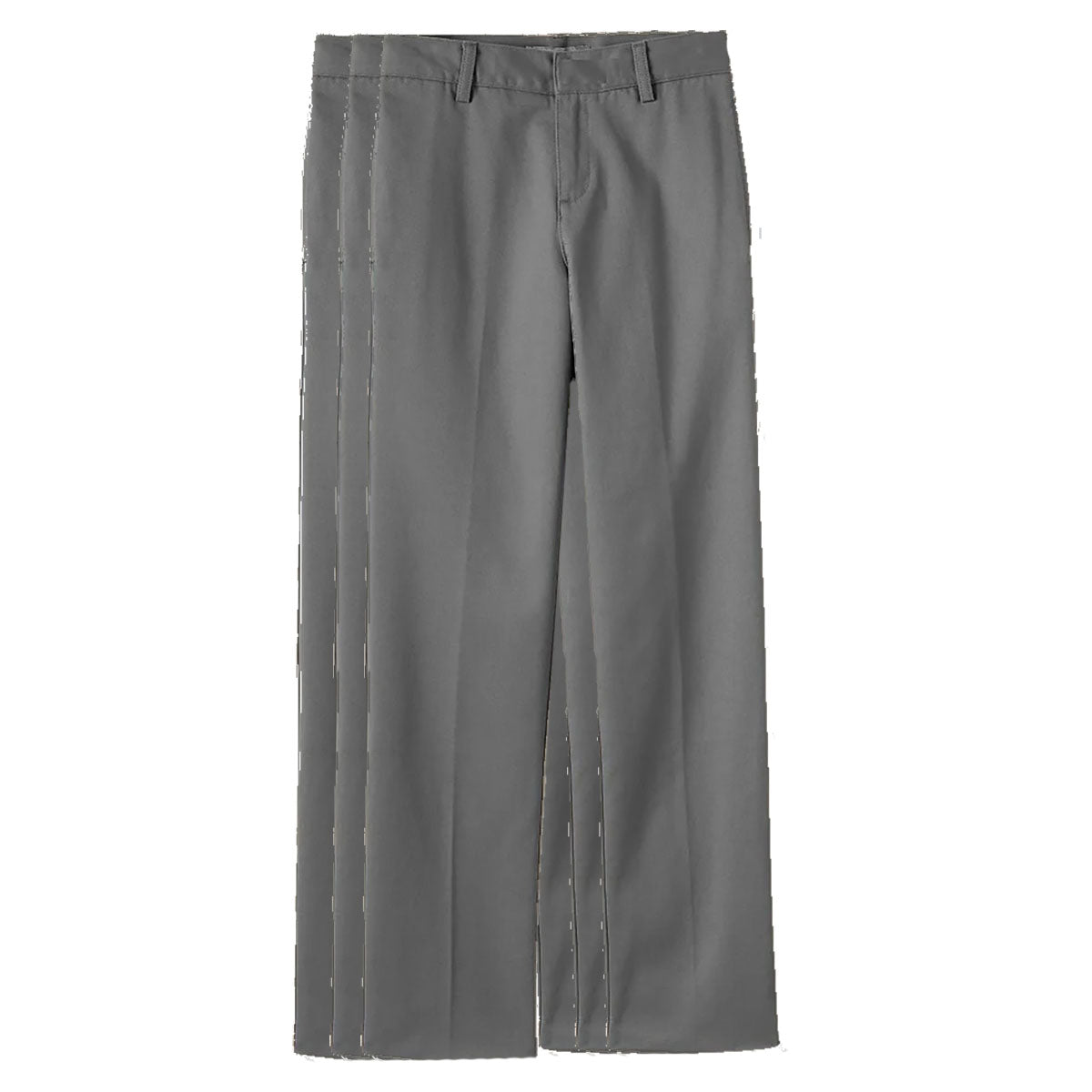 Pantalones para niños con parte delantera plana (Husky), azul marino, paquete de 3