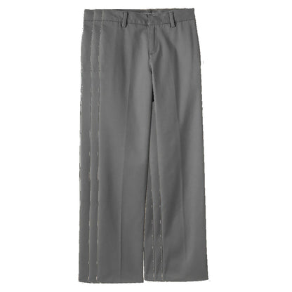 Pantalones para niños con parte delantera plana (Husky), azul marino, paquete de 3